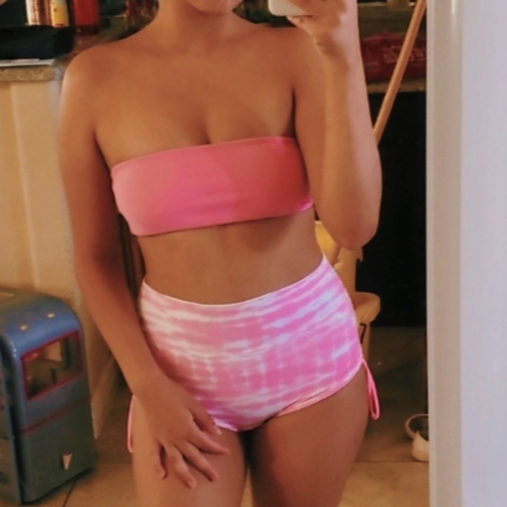Pink bathing suit